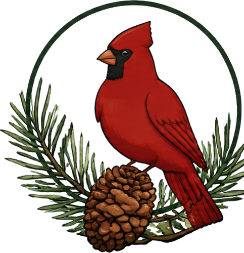 Cardinal & Pine emblem